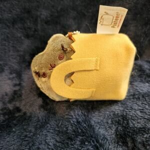 Gund Pusheen The Cat Cute Gray Cat in a Bag Keychain Plush 2016 Mystery Box